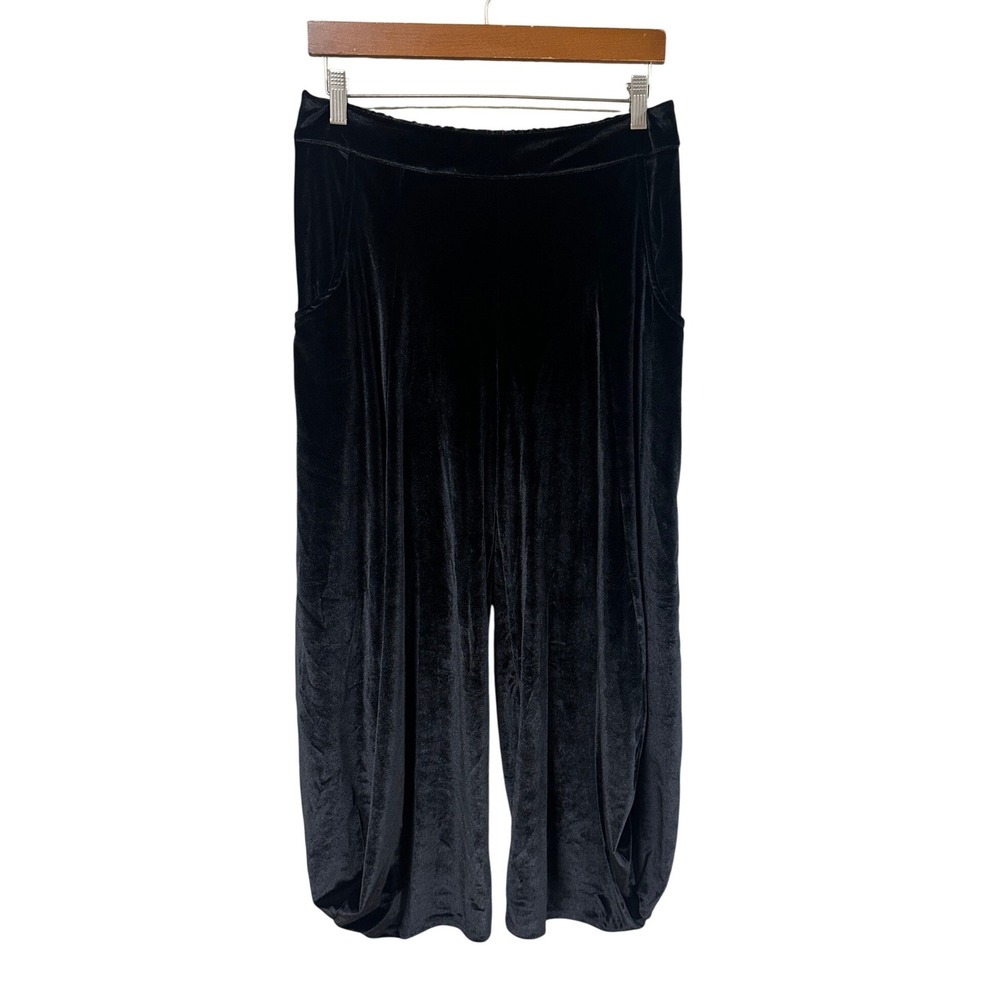 Kozan Medium Velour Lagenlook Crop Pants Wide Leg Velvet Lantern Avant Garde